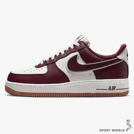 Nike 男鞋 休閒鞋 Air Force 1 '07 LV8 酒紅 DQ7659-102