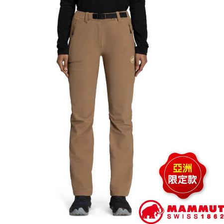 MAMMUT 長毛象
女 Yadkin 2.0 SO 日系保暖軟殼褲(附腰帶)