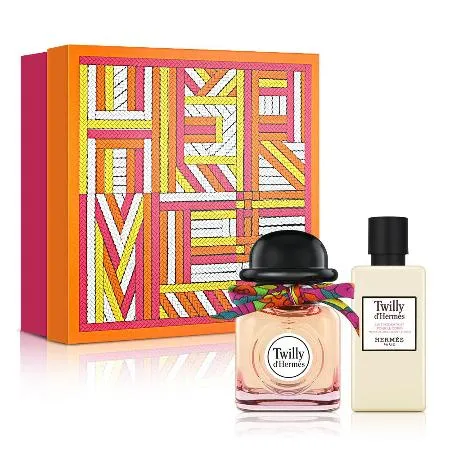 HERMES 愛馬仕 絲巾女性淡香精禮盒(淡香精50ml+身體乳40ml)