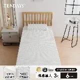 【TENDAYS】舒眠柔睡紓壓床墊3尺標準單人(6cm厚 記憶棉層+高Q彈纖維層)買床送枕