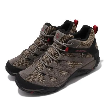 Merrell 登山鞋 Alverstone Mid GTX 防水 灰棕 黑 紅 男鞋 戶外 ML033023