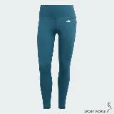 Adidas 女裝 緊身褲 高腰 排汗 口袋 藍綠 IJ6824