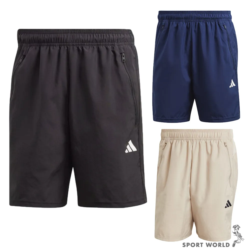 Adidas 男裝 短褲 拉鍊口袋 排汗 黑/藍/卡其 IC6976/IC6977/IW3421