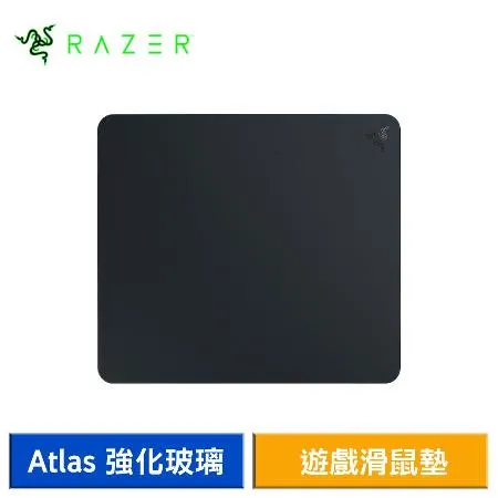 雷蛇Razer Atlas 強化玻璃遊戲滑鼠墊 電競滑鼠墊 (黑)