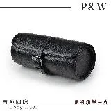 【P&W名錶收藏盒】【頭層牛皮】2只/2入/2位/2支裝 大錶適用 手工精品 錶盒 旅行收納盒 黑色