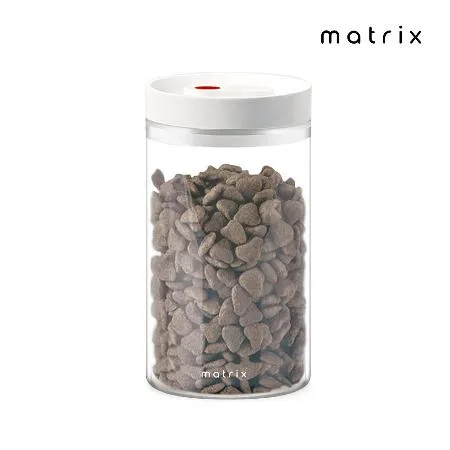 matrix真空保鮮玻璃密封罐1200ml 寵物飼料保存