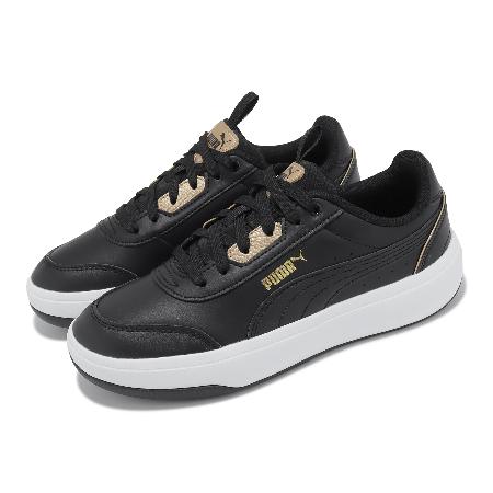 Puma 休閒鞋 Tori Pop-Up Metallics 女鞋 黑 白 皮革 緩衝 微厚底 運動  39249001