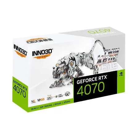 【Inno3D 映眾】GEFORCE RTX 4070 TWIN X2 OC WHITE STEALTH 顯示卡