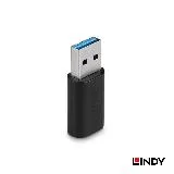 LINDY 林帝 USB 3.2 Gen2 Type-A/公 to Type-C/母 轉接頭 (41904)