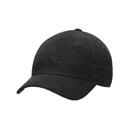 Nike 棒球帽 Club Cap 男款 黑 燈芯絨 可調式帽圍 經典 帽子 老帽 FB5375-010