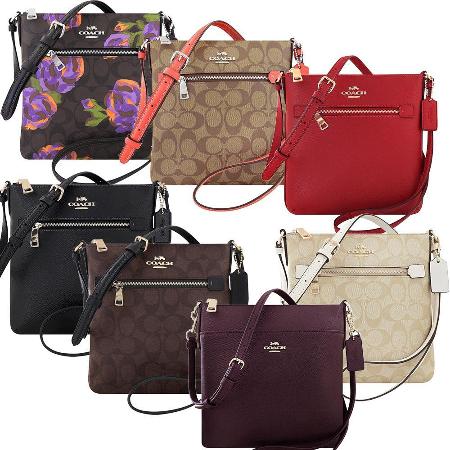 COACH 
大C PVC斜背包(多色選)