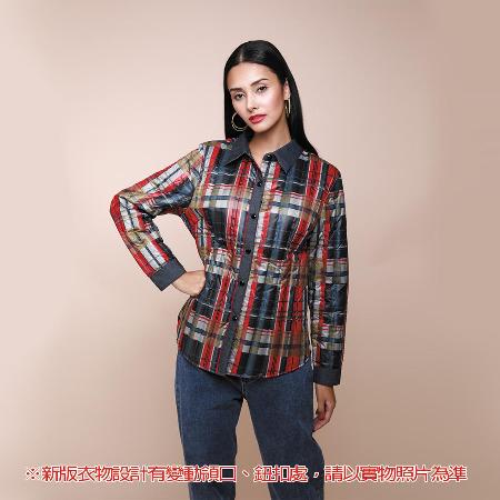 PANGCHI 龐吉
虹彩格紋保暖外套