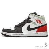 Nike 男鞋 休閒鞋 高筒 爆裂紋 Air Jordan 1 Mid SE 白紅 852542-100