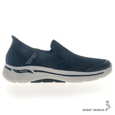 Skechers 男鞋 健走鞋 避震 GO WALK ARCH FIT 海軍藍 216259NVY