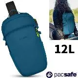 【Pacsafe】Eco Anti-Theft 防盜斜背包12L.RFID護照包/11吋平板層/41103530 潮汐藍