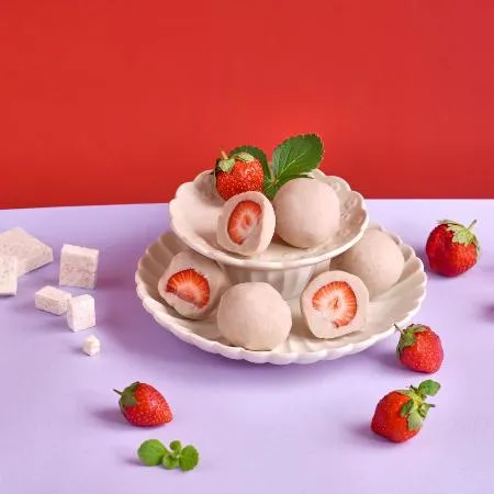 【連珍】草莓芋泥球3條(9顆)