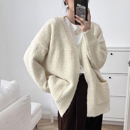 【nata】
慵懶寬鬆圈圈紗外套