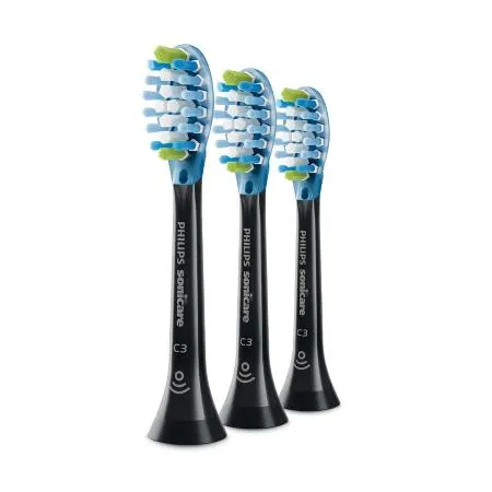 【PHILIPS 飛利浦】Sonicare 智能超效潔淨刷頭3入(黑) HX9043/96