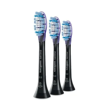 【Philips 飛利浦】Sonicare 智能超效護齦刷頭3入(黑) HX9053/96