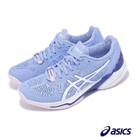 Asics 排球鞋 Sky Elite FF 2 女鞋 藍 白 彈力 緩衝 抓地 低筒 室內運動 運動鞋 亞瑟士 1052A053403