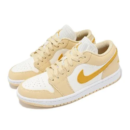 Nike 休閒鞋 Wmns Air Jordan 1 Low 女鞋 黃白 Team Gold AJ DC0774-170