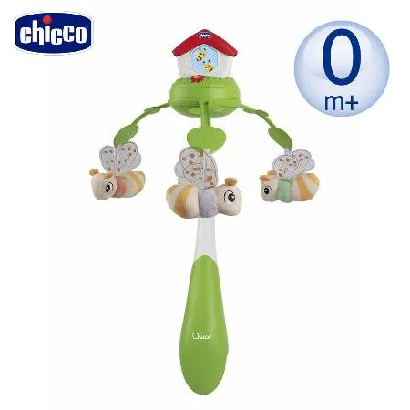 chicco-蜜蜂投射旋轉床頭音樂鈴