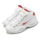 Reebok 籃球鞋 Question Mid Dr. J 男鞋 白 紅 緩震 Iverson 運動鞋 GX0230