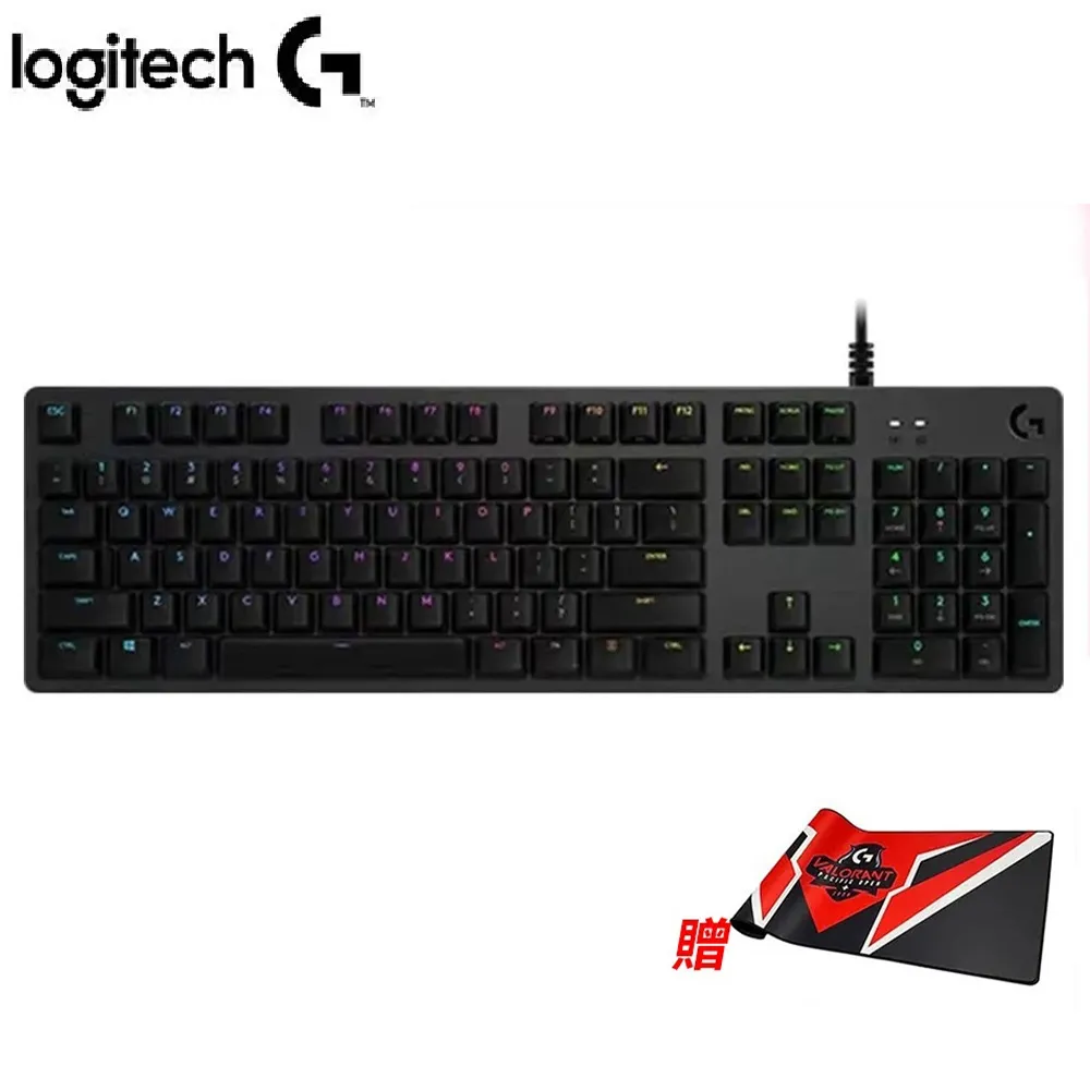 【速達】羅技Logitech G512 RGB機械遊戲電競鍵盤(GX青軸)【限量送電競鼠墊】