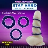 STAY HARD 隱形金剛-猛男增強入珠超值-三環 情趣用品 男用老二環