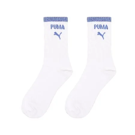 Puma 長襪 Fashion 白 藍 中筒襪 休閒襪 襪子 單雙入 BB144504