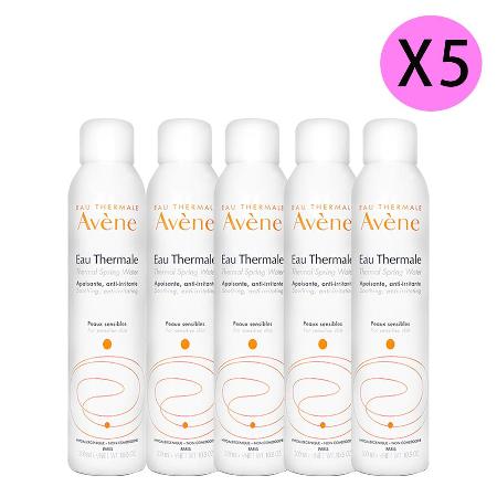 AVENE 雅漾 舒護活泉水 300ml 超值5入組 -國際航空版
