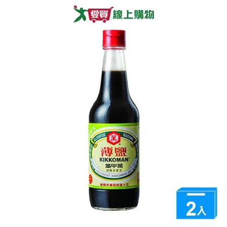 統一龜甲萬薄鹽醬油500ml【兩入組】