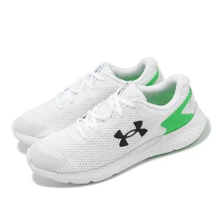 Under Armour 慢跑鞋 Charged Rogue 3 Reflect 白 綠 透氣 回彈 路跑 訓練 運動鞋 UA 3025525101