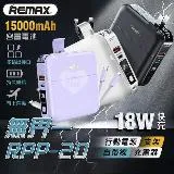 【Remax】RPP-20 四合一 行動電源 15000mAh PD QC3.0 18W快充行動電源 充電寶 pd快充