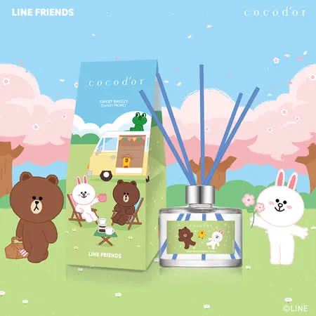 cocodor LINE FRIENDS系列擴香瓶200ml-愜意微風【官方直營】