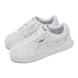 Puma 休閒鞋 Cali Court Lth Wns 女鞋 白 金 皮革 低筒 燙金 小白鞋 39380205