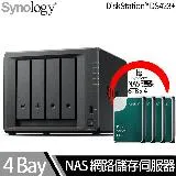 Synology群暉科技 DS423+ NAS 搭 Synology HAT3300 Plus系列 6TB NAS專用硬碟 x 4