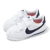 Nike 休閒鞋 Cortez Basic 小童鞋 白 藍 魔鬼氈 皮革 嬰兒鞋 小朋友 904769-106