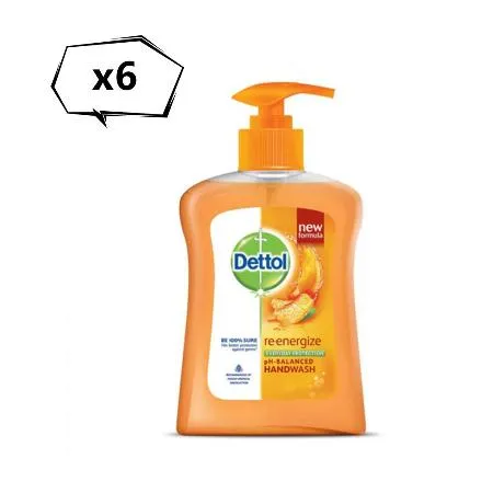 Dettol 經典松木潔手液洗手乳--能量柑橘(245ml)*6