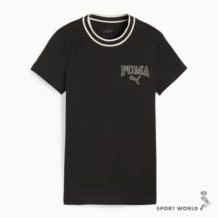 Puma 女裝 短袖上衣 棉 歐規 黑 67789701