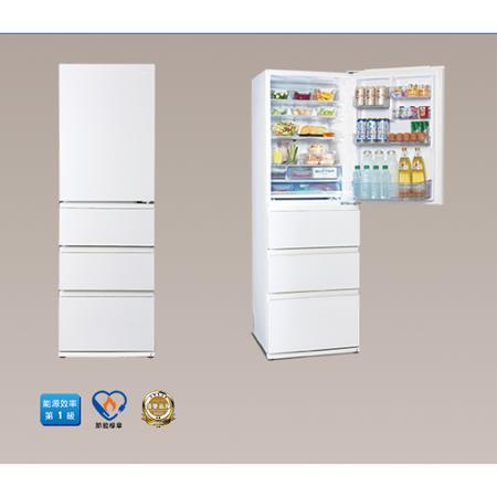 SAMPO聲寶480L四門變頻玻璃冰箱SR-C48GDD(W)_含配送+安裝【愛買】