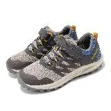 Merrell 越野跑鞋 Nova 3 中童 灰 藍 魔鬼氈 緩衝 抓地 小朋友 郊山 健行 運動鞋 MK267664