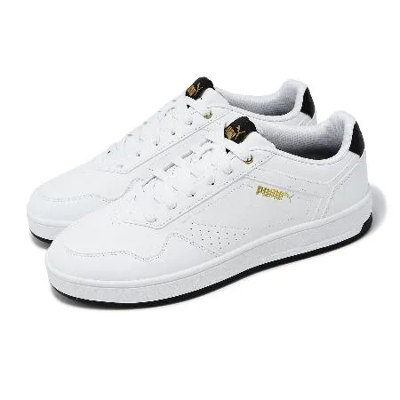 Puma 休閒鞋 Court Classic 男鞋 女鞋 白 黑 皮革 低筒 復古 情侶鞋 小白鞋 39501807