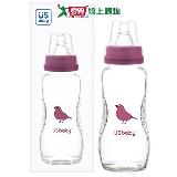 優生 真母感玻璃瓶 一般口徑 L240ml-朱雀 超耐熱玻璃 人體工學 透過【愛買】