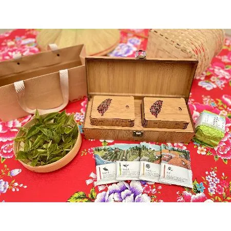赤科山 台灣特色茶禮盒 蜜香紅茶 烏龍茶 油菊花茶 金針養生茶