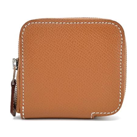 Hermes愛馬仕 
小牛皮拉鍊絲巾零錢夾