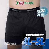 MEN'S NON-NO 台灣製 吸濕排汗涼感平口褲 4L~5L(加大尺碼) 吸汗速乾 男內褲 四角褲 內褲