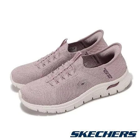 Skechers 休閒鞋 Arch Fit Vista Slip-Ins 女鞋 紫 套入式 懶人鞋 避震 輕量 健走鞋 104379MVE