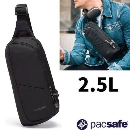 【澳洲 Pacsafe】Vibe 150 Sling Pack 防盜斜背包 2.5L_RFID_60161130 黑