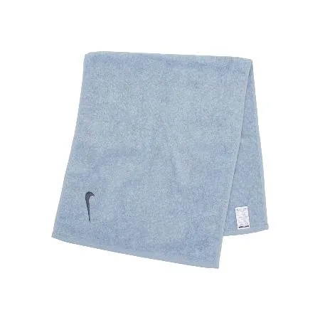 Nike 毛巾 Solid Core Towel 藍 純棉 吸汗 刺繡 健身 訓練 球類 運動毛巾 N100154140-9NS